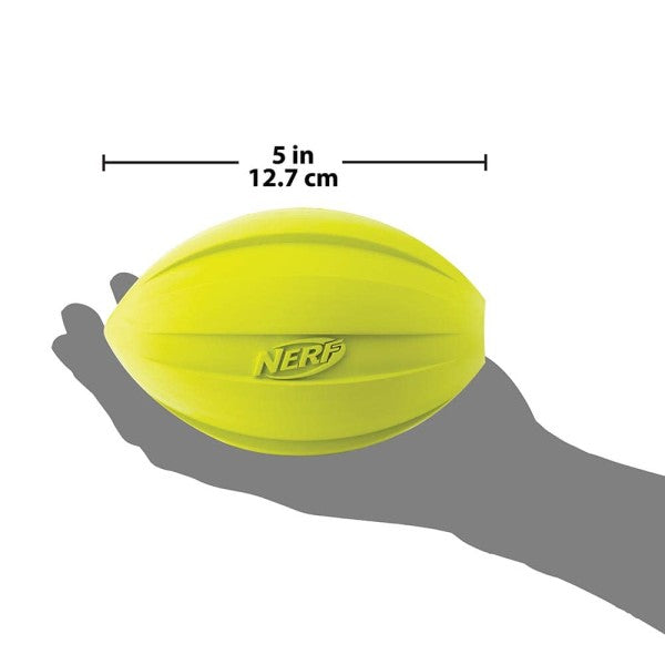 Ballon de football distributeur de régals Nerf Dog, vert, 12,7 cm (5 po)