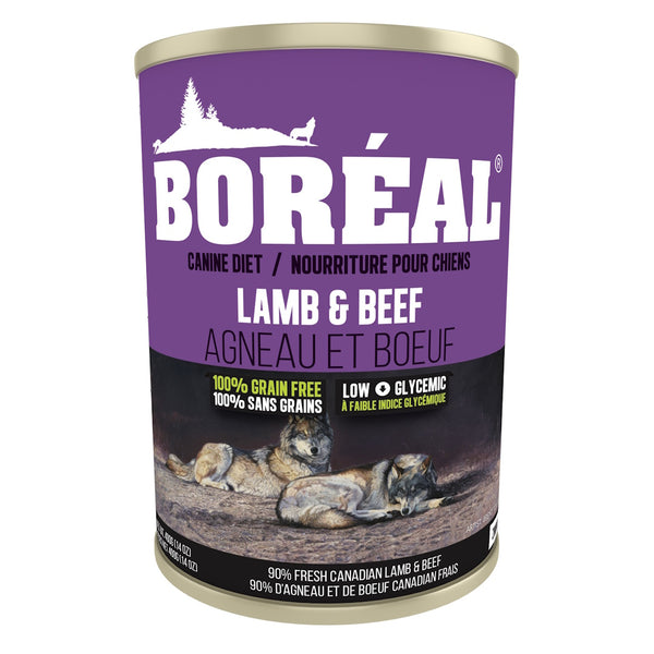 Nourriture humide pour chien sans grain agneau et boeuf 690 g