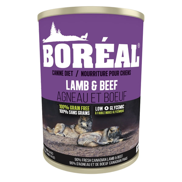 Nourriture humide pour chien sans grain agneau et boeuf 690 g