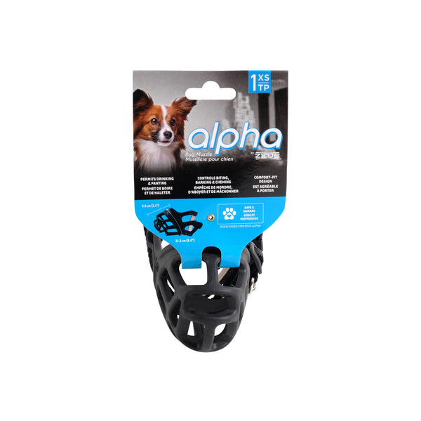 Muselière Alpha Zeus pour chien en caoutchouc thermoplastique flexible