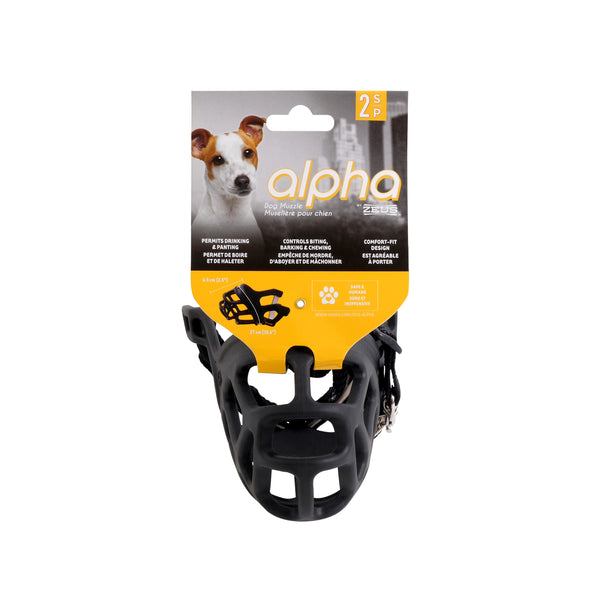 Muselière Alpha Zeus pour chien en caoutchouc thermoplastique flexible