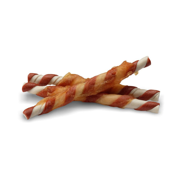 Better Bones, torsades pour chien enrobées de poulet, arôme de poulet barbecue, paquet de 10