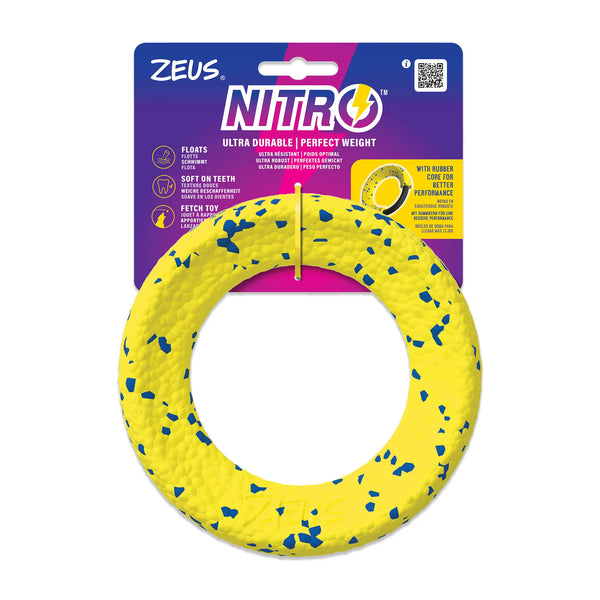 Jouet Nitro Zeus, anneau lesté, diam. 16 cm (6,3 po)