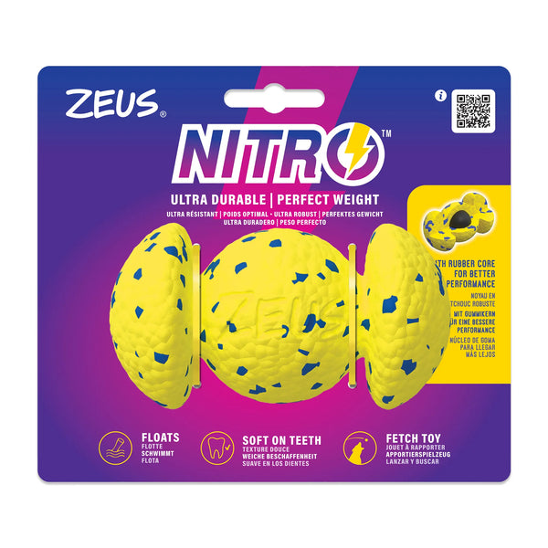 Jouet Nitro Zeus, balle lestée agrippante, 12,4 cm (9 po)