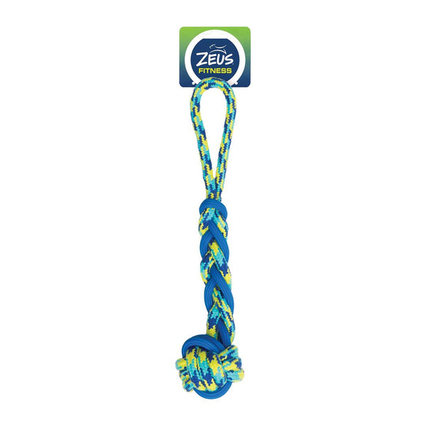Jouet Fitness Zeus, balle en corde et en TPR à tirer, 40,6 cm (16 po)