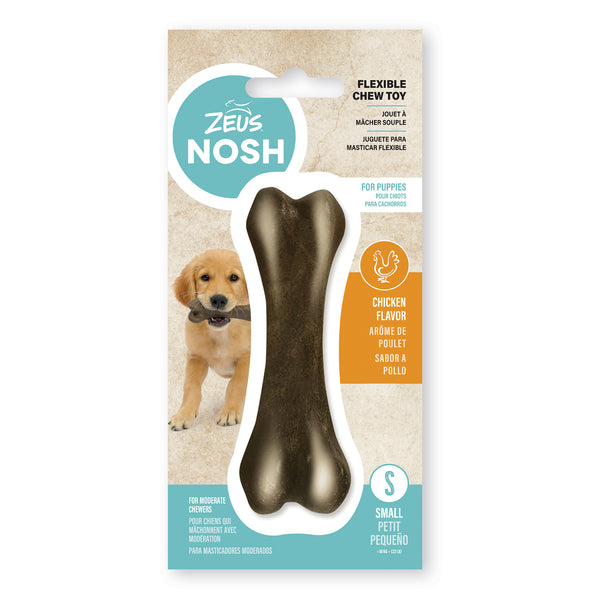 Nosh os à mâcher souple pour chiots, arôme de poulet - Animatout