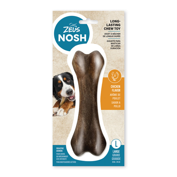 Nosh os à mâcher robuste pour chien, arôme de poulet - Animatout