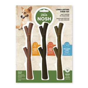 Nosh bâtons à mâcher robustes pour chien, assortiment, paquet de 3 - Animatout