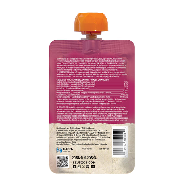 Gâteries à lécher pour chien Licky Snack Zoë, Patate douce et canard, 85 g