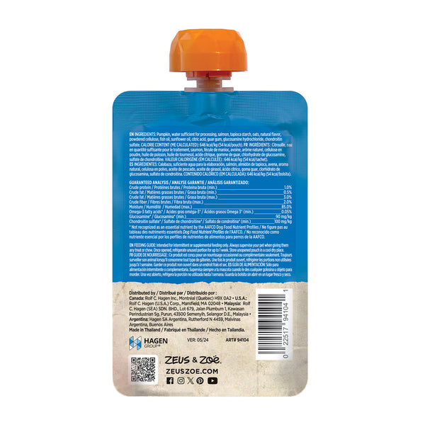 Gâteries à lécher pour chien Licky Snack Zoë, Citrouille et saumon, 85 g