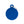 Médaille Basic Cercle Bleu en Aluminium