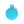 Médaille Basic Cercle Bleu Ciel en Aluminium