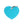 Médaille Basic Coeur Bleu Ciel en Aluminium