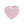 Médaille Basic Coeur Rose en Aluminium