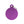 Médaille Basic Cercle Violet en Aluminium