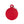 Médaille Basic Cercle Rouge en Aluminium