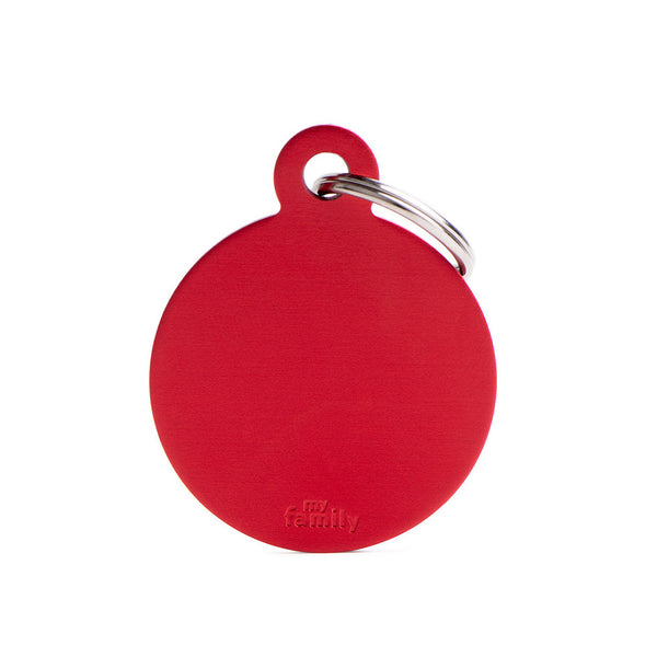Médaille Basic Cercle Rouge en Aluminium