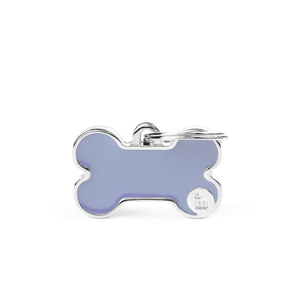 Médaille pour chien Basic Handmade Os Lilas Petit