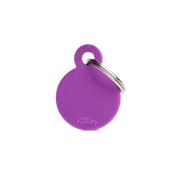Médaille Basic Cercle Violet en Aluminium