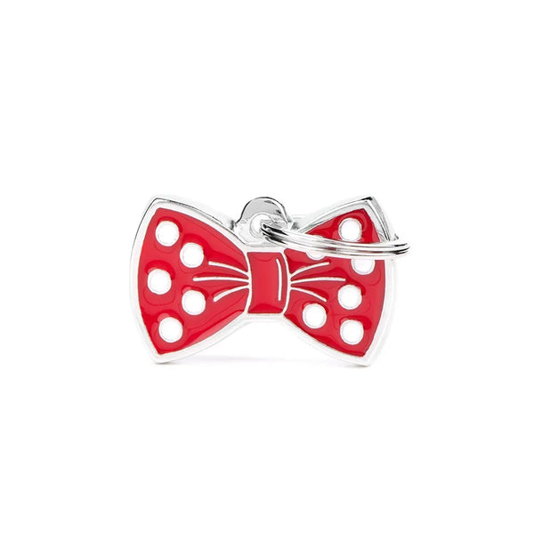 Médaille pour chat et petit chien Charms Noeud Papillon