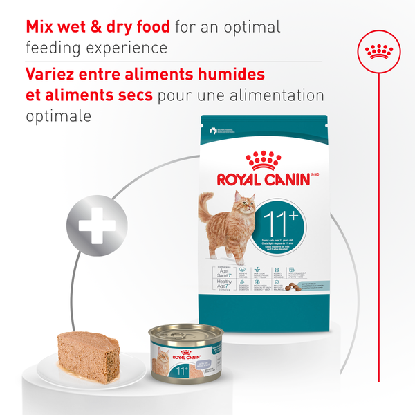 ÂGÉ 11+ mousse ultra onctueuse en sauce - nourriture en conserve pour chats, 145 g, (5.1 oz)