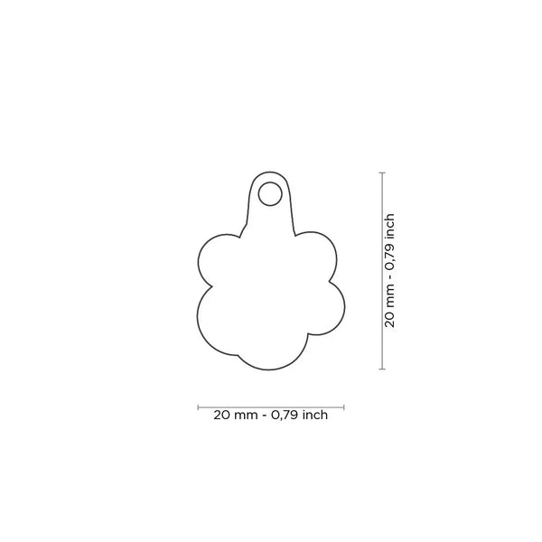 Médaille pour chat et petit chien Classic Patte Petite