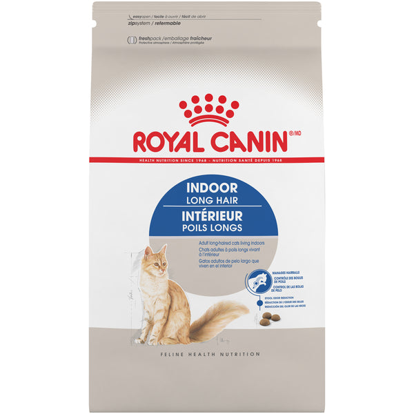 ADULTE INTÉRIEUR POILS LONGS - nourriture sèche pour chats, 2,7 kg, (6 lb)