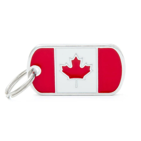 Médaille pour chien Flags Drapeau Canada