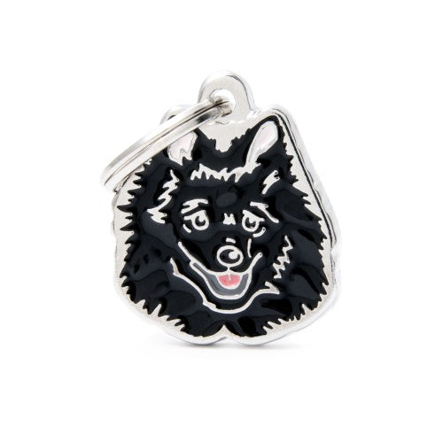 Médaille pour chien Friends Spitz Italien noir