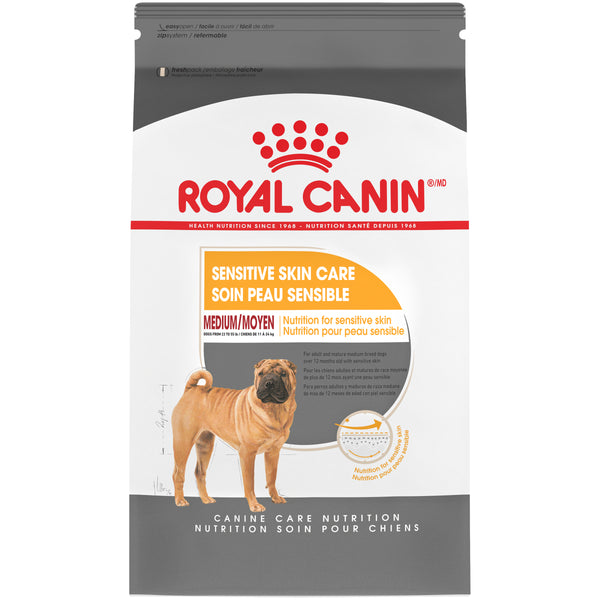 MOYEN SOIN PEAU SENSIBLE – nourriture sèche pour chiens, 13.6 kg, (30 lb)