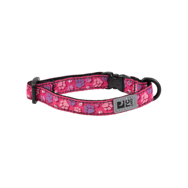Collier sécuritaire pour chats, Traces de pattes rose