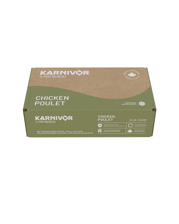 Nourriture crue pour chien au poulet 24 lb