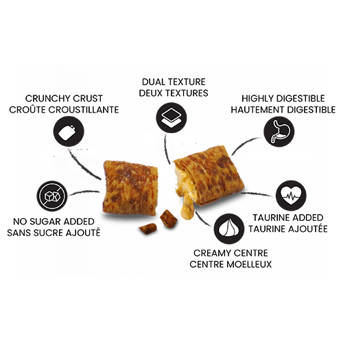 Gâterie pour chats Purrfect Pockets au saumon 60 g