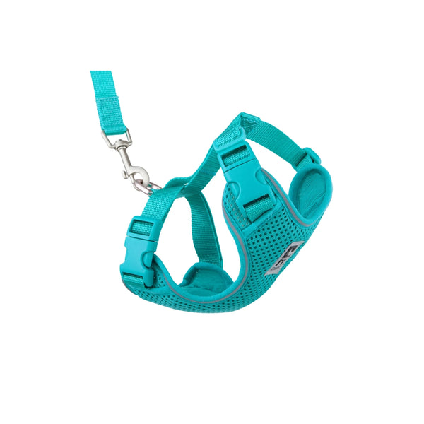 Harnais aventure pour chats, Turquoise