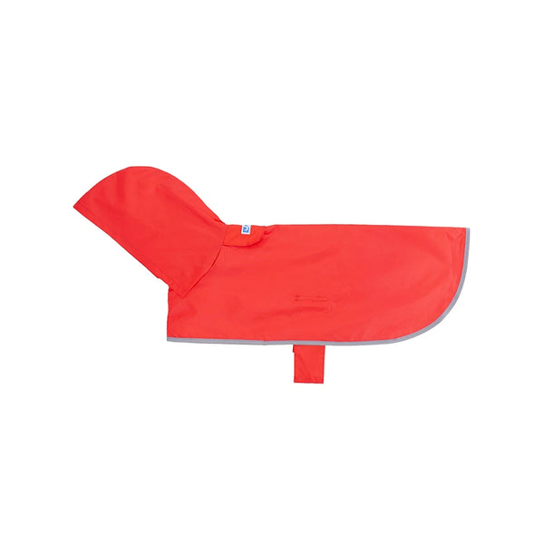 Poncho imperméable ultra-compact pour chien - Rouge Crimson